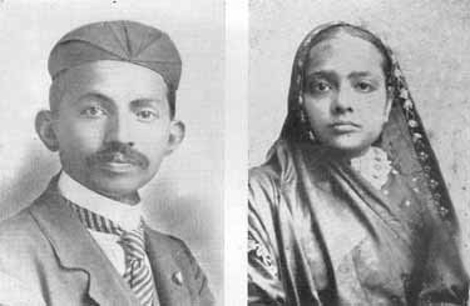 1902ல் மோகன்தாசு கரம்சந்த்காந்தி கஸ்தூரிபாய் tamildeepam 1